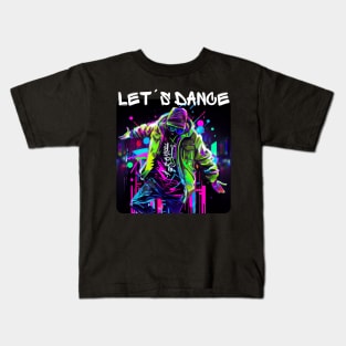 Man In Graffiti Look Dancing In Disco 1 Kids T-Shirt